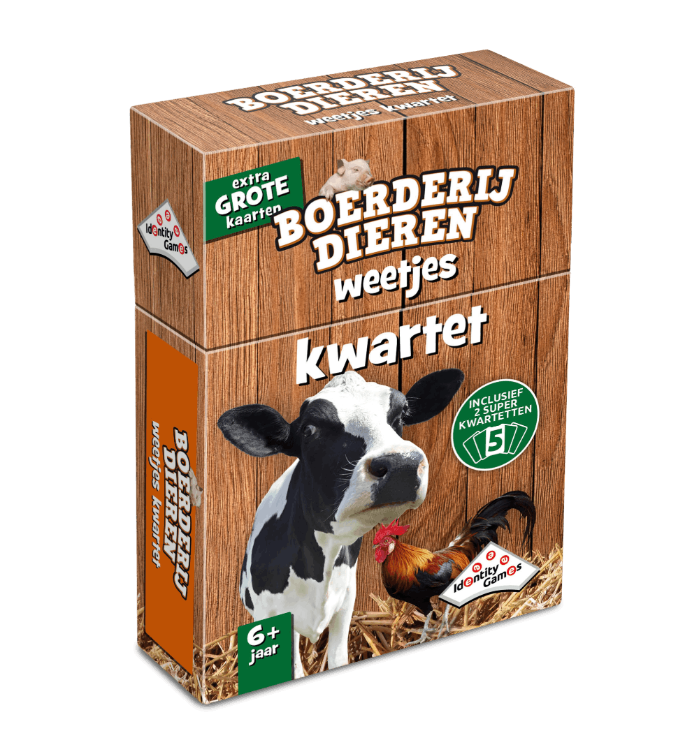 Boerderijdieren Weetjeskwartet