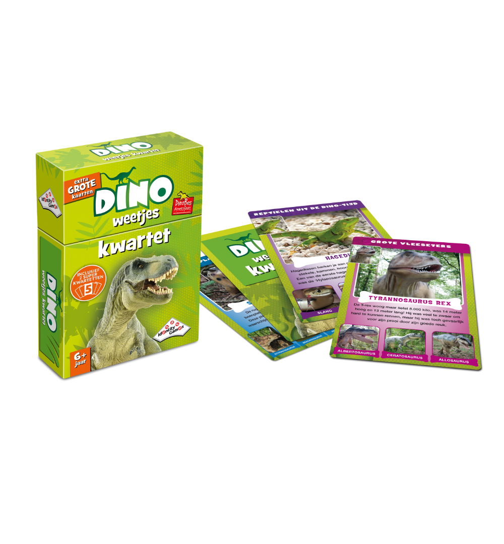 Dino Kwartet spelonderdelen