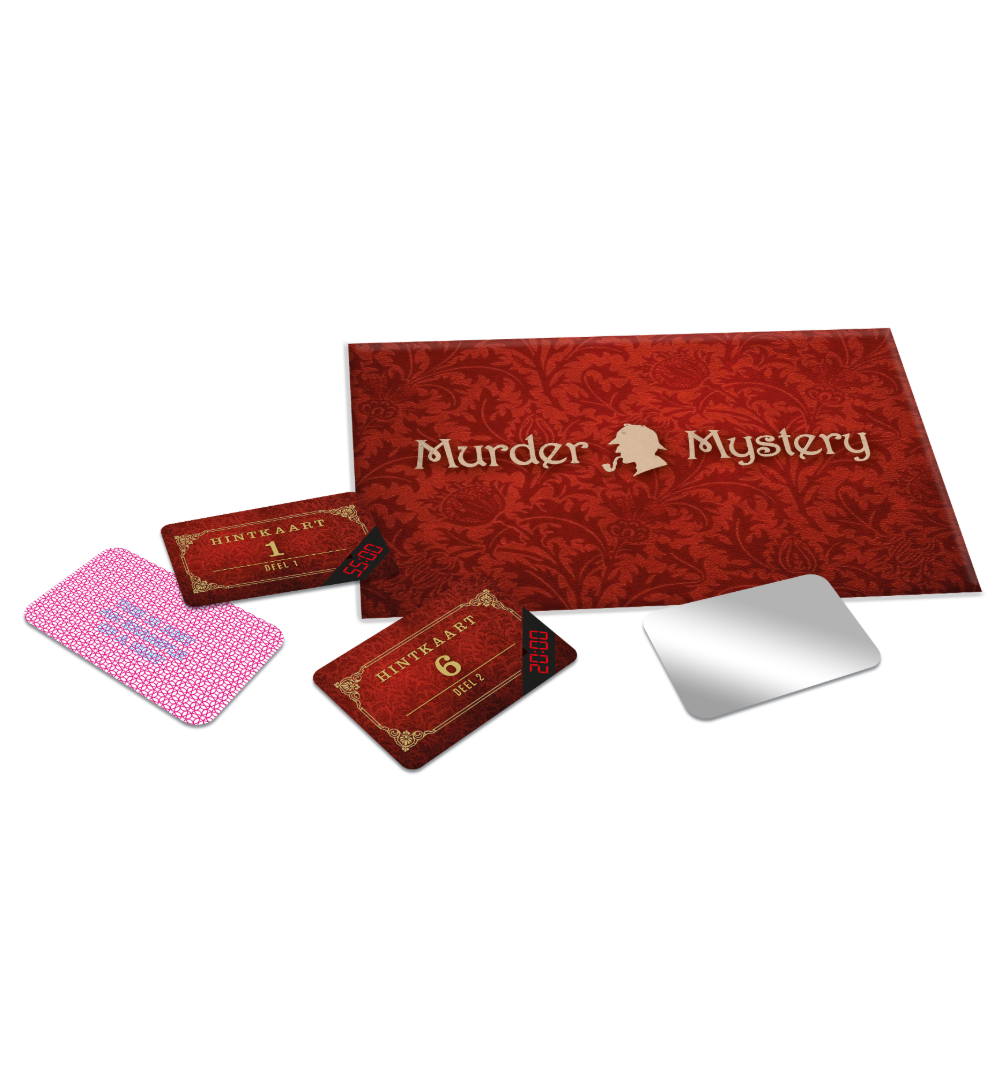 Escape Room The Game Murder Mystery spelonderdelen