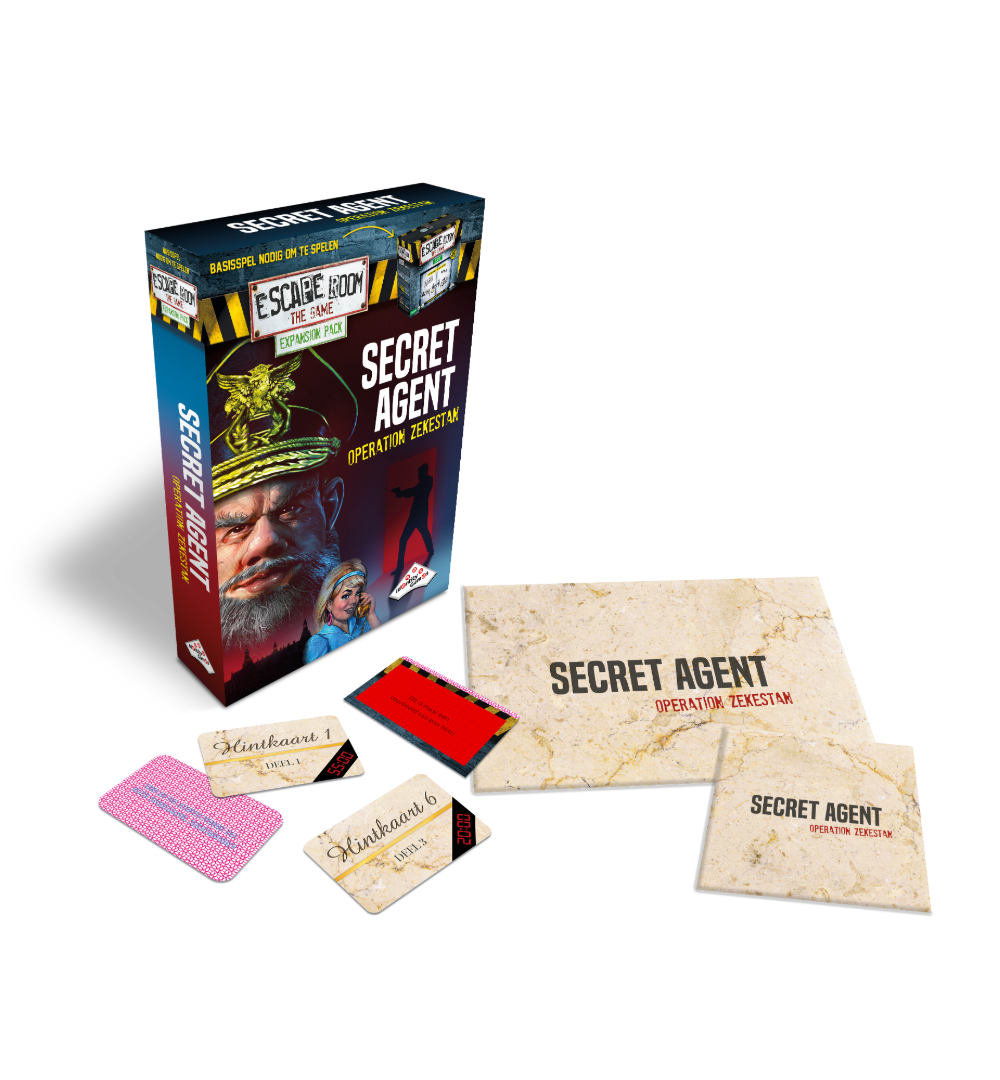 Escape Room The Game Secret Agent spelonderdelen