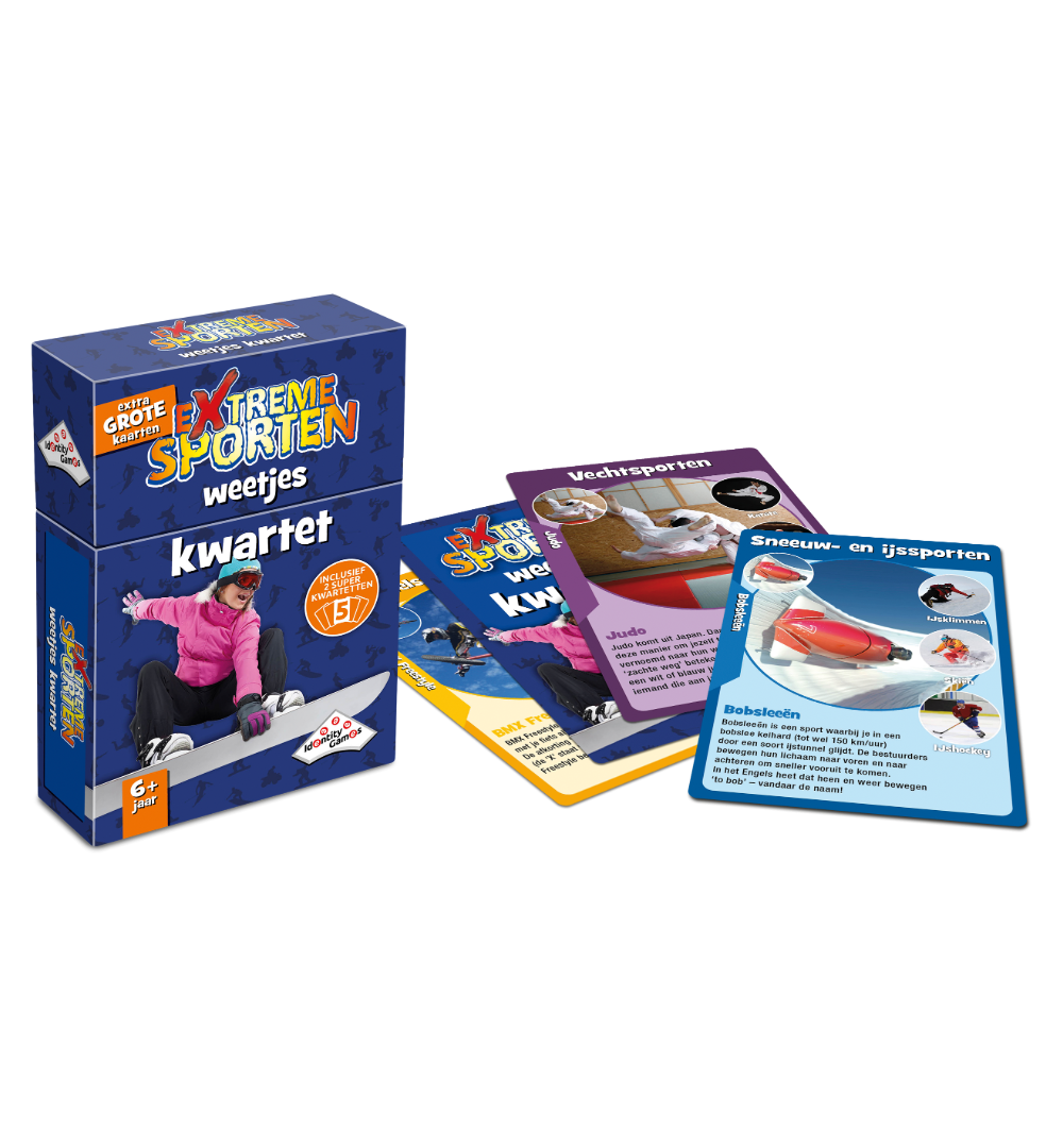 Extreme Sporten kwartet spelonderdelen