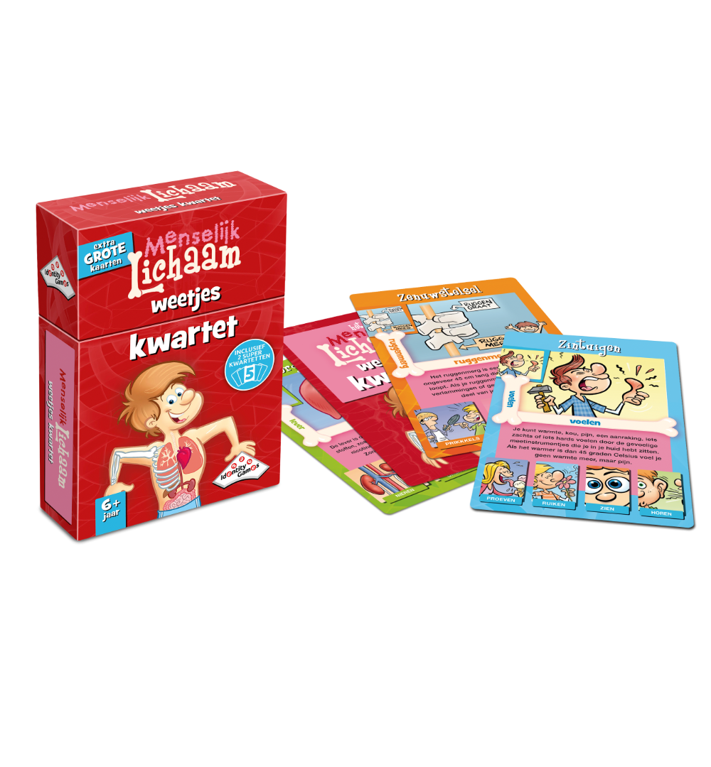 Menselijk Lichaam Kwartet spelonderdelen