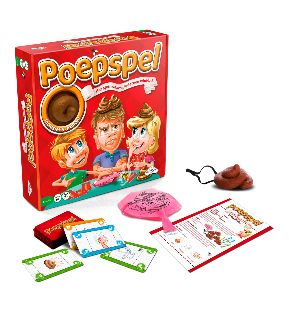 Poepspel spelonderdelen