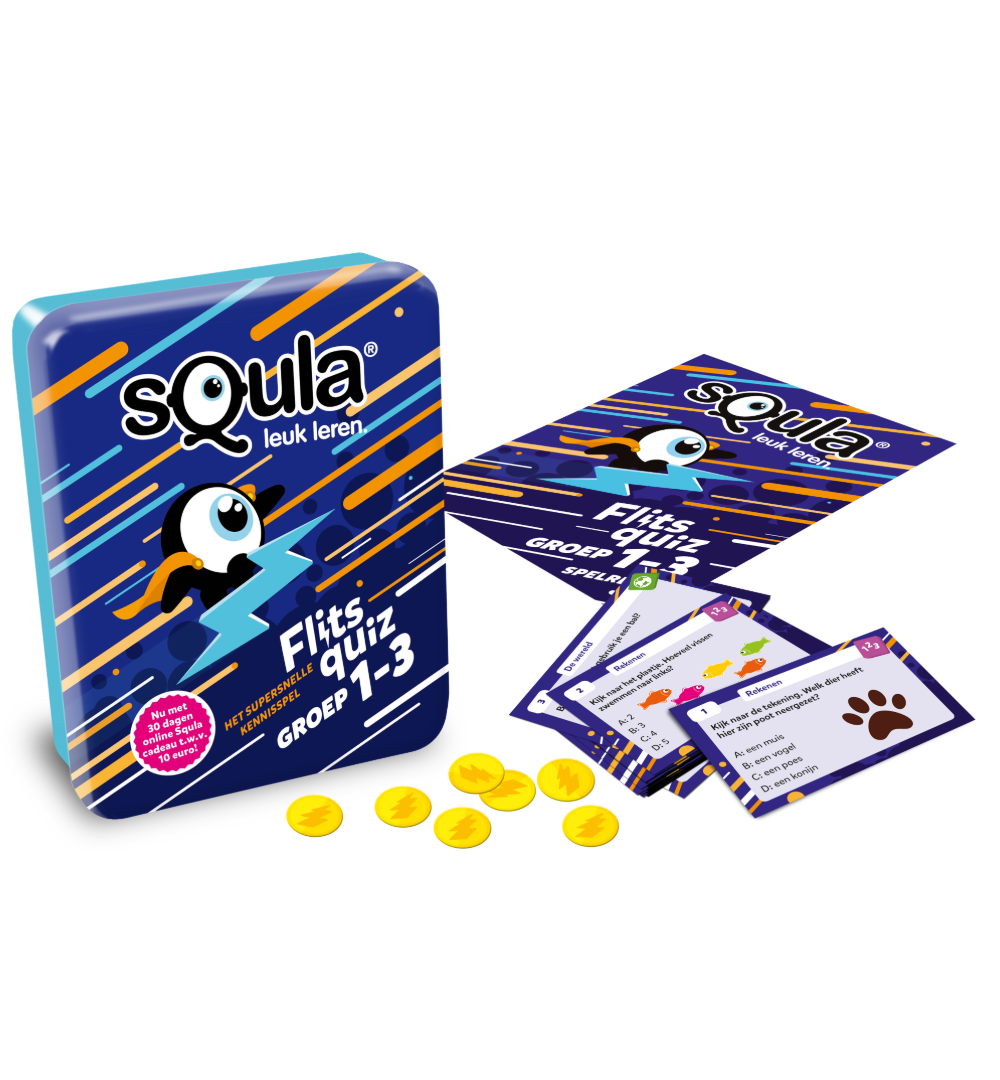 Squla Flitsquiz 1-3 spelonderdelen