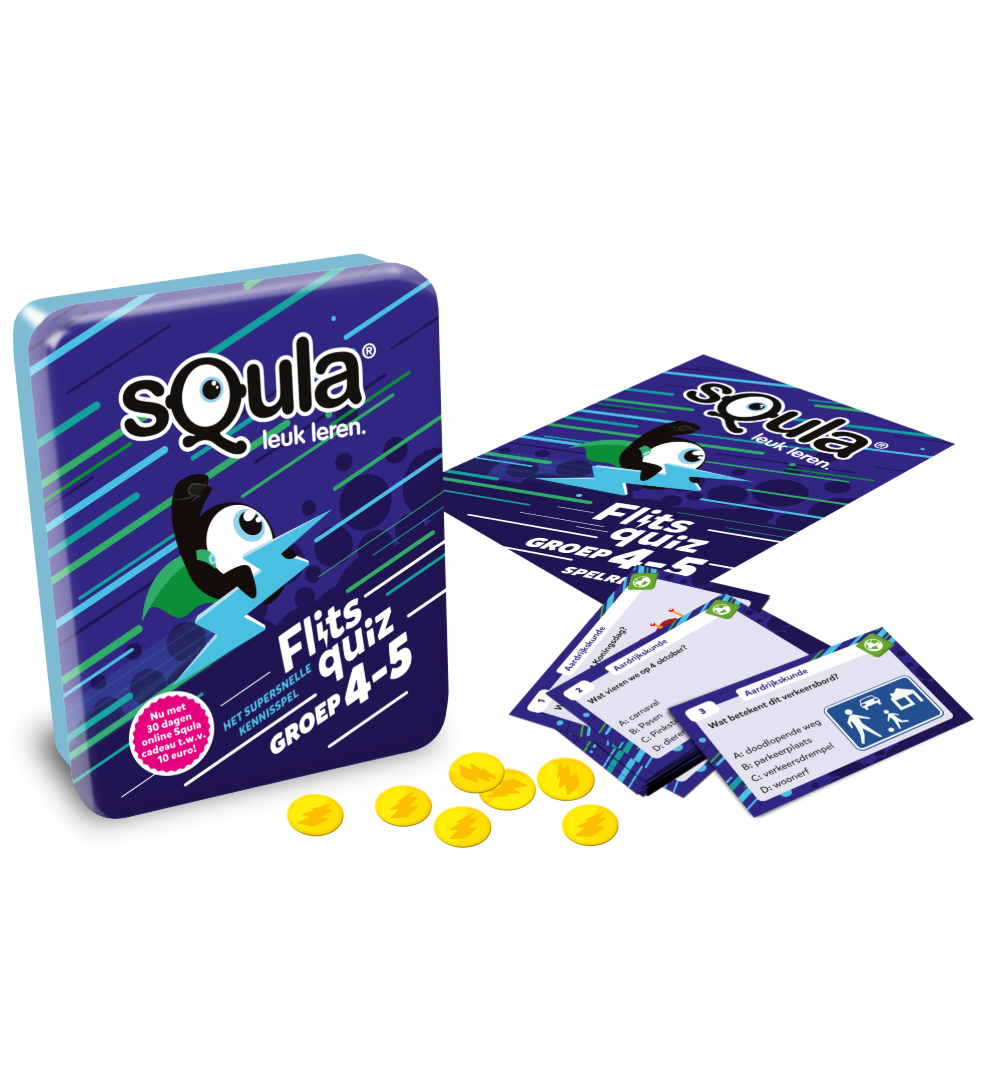 Squla Flitsquiz 4-5 spelonderdelen