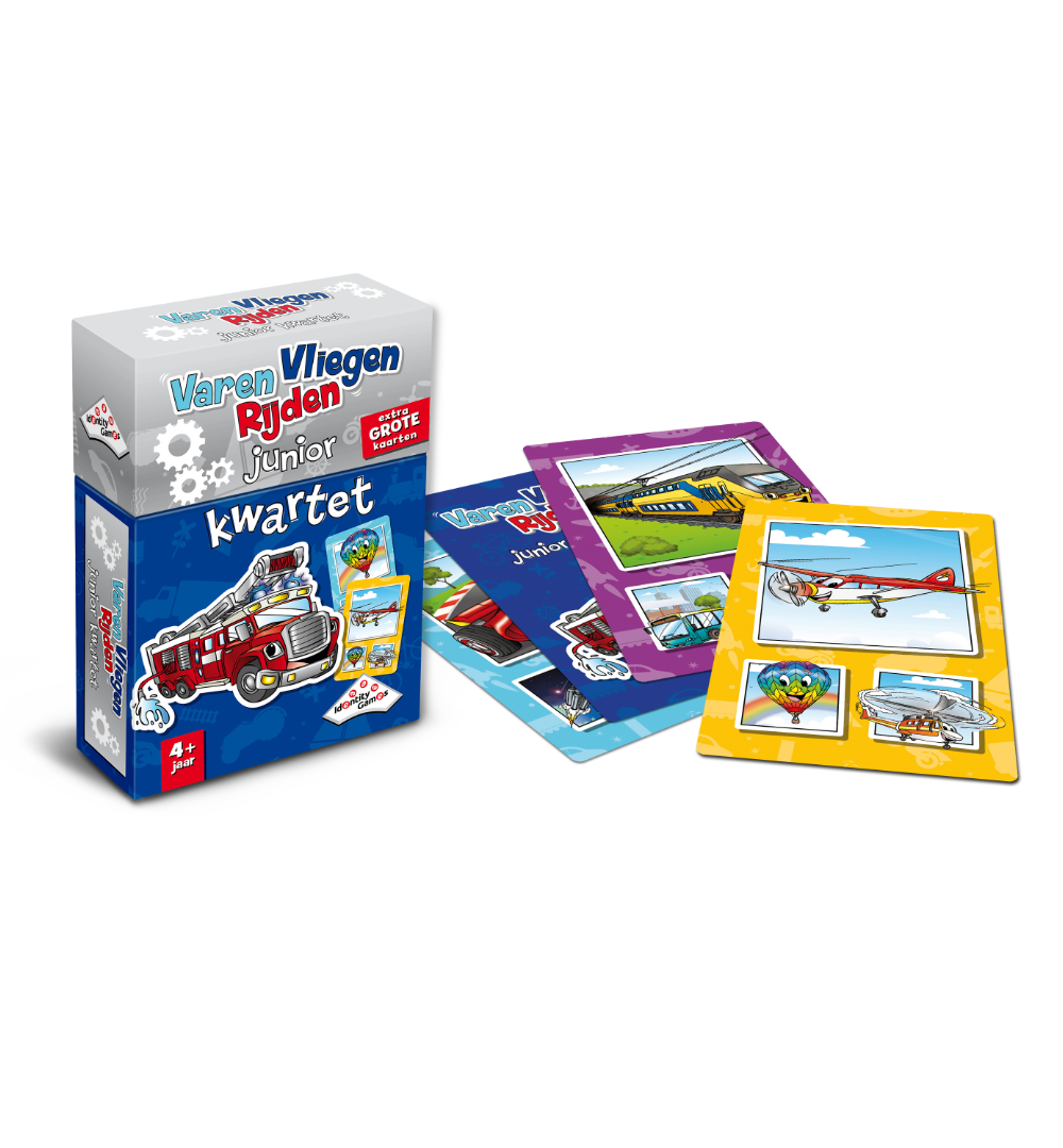 Varen Vliegen Rijden Junior Kwartet Spelonderdelen