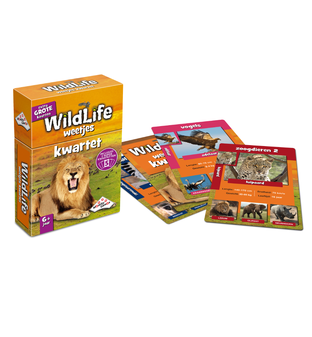 Wildlife Kwartet Spelonderdelen