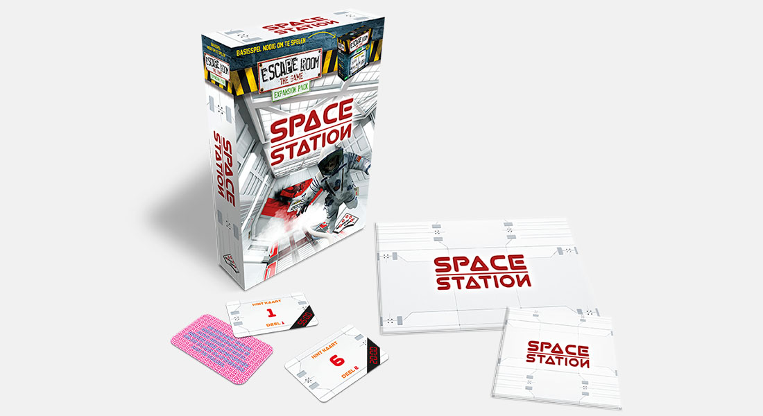 Escape Room The Game uitbreiding Space Station met spelonderdelen