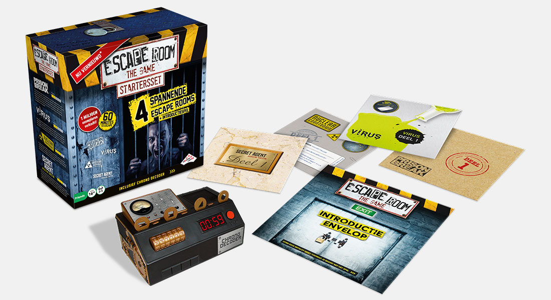 Escape Room The Game Startersset met spelonderdelen