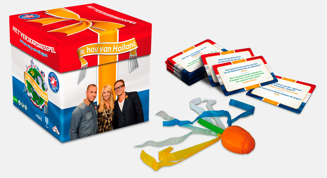 Ik hou van Holland Verjaardagsspel met spelonderdelen