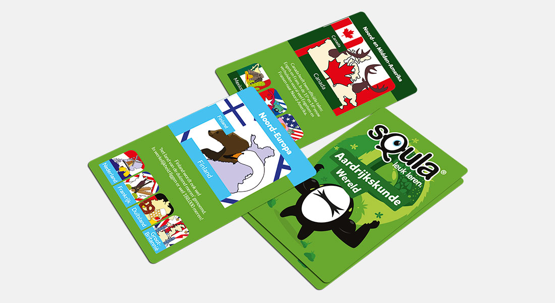 Squla Aardrijkskunde speelkaarten