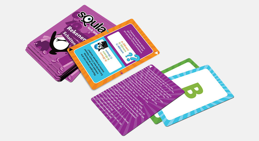 Squla rekenen met speelkaarten