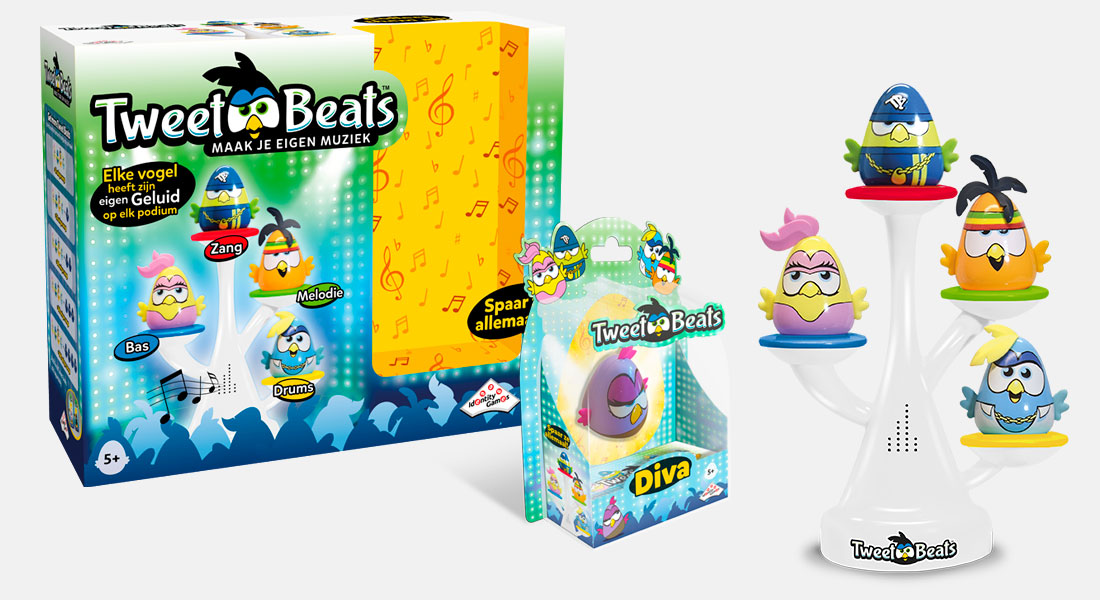 Tweet Beats spel met onderdelen