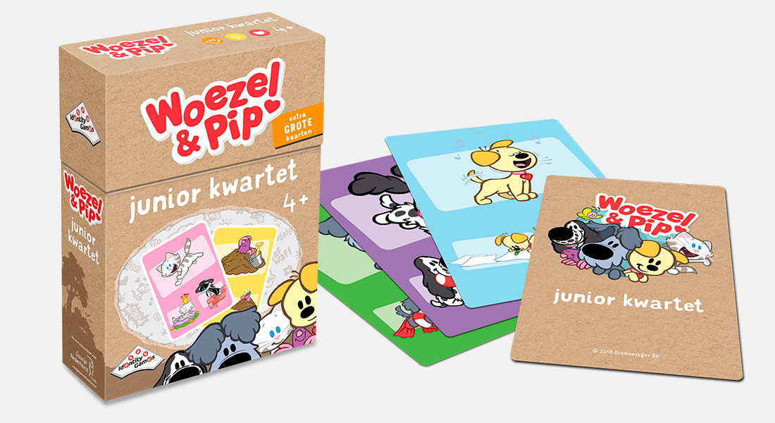 Woezel & Pip Junior kwartet met speelkaarten