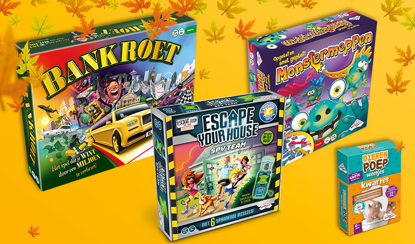 Spelletjes spelen tijdens de herfstdagen? Dit zijn de nieuwste spellen van Identity Games!