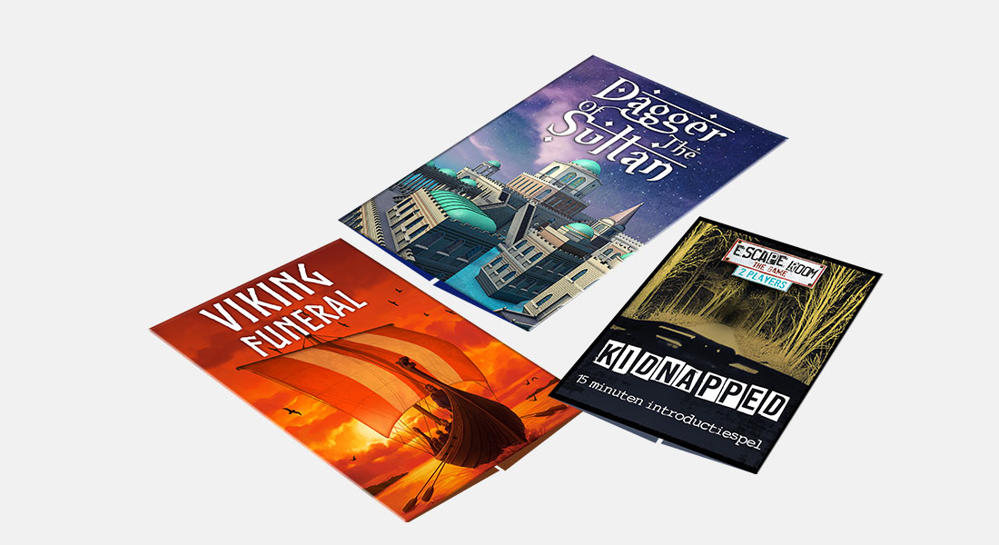 Escape Room The Game 2 Players - Dagger of the Sultan & Viking Funeral spelonderdelen