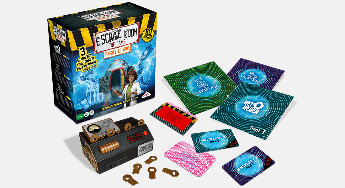Escape Room The Game Familie editie met spelonderdelen