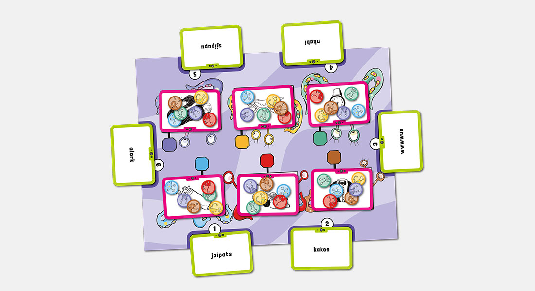 Beeblio spelonderdelen