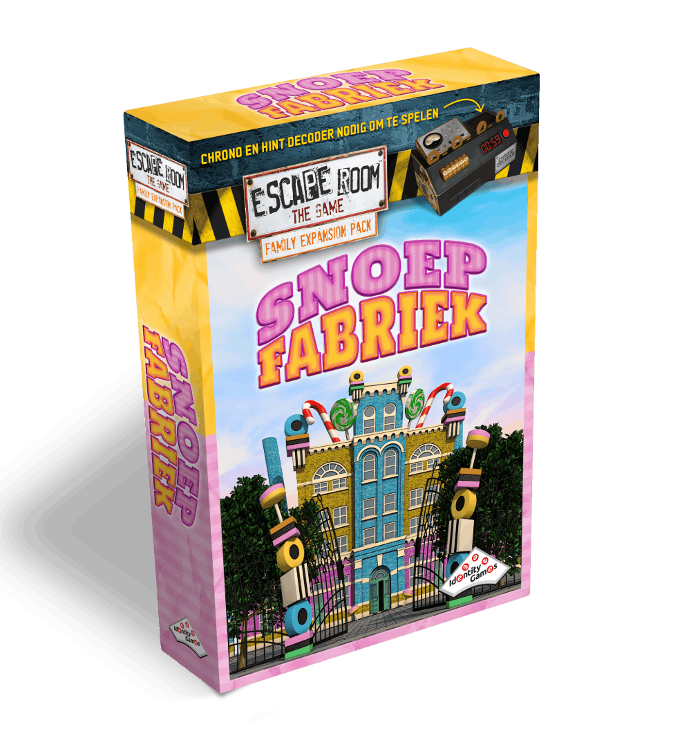 Escape Room The Game familie uitbreiding Snoepfabriek