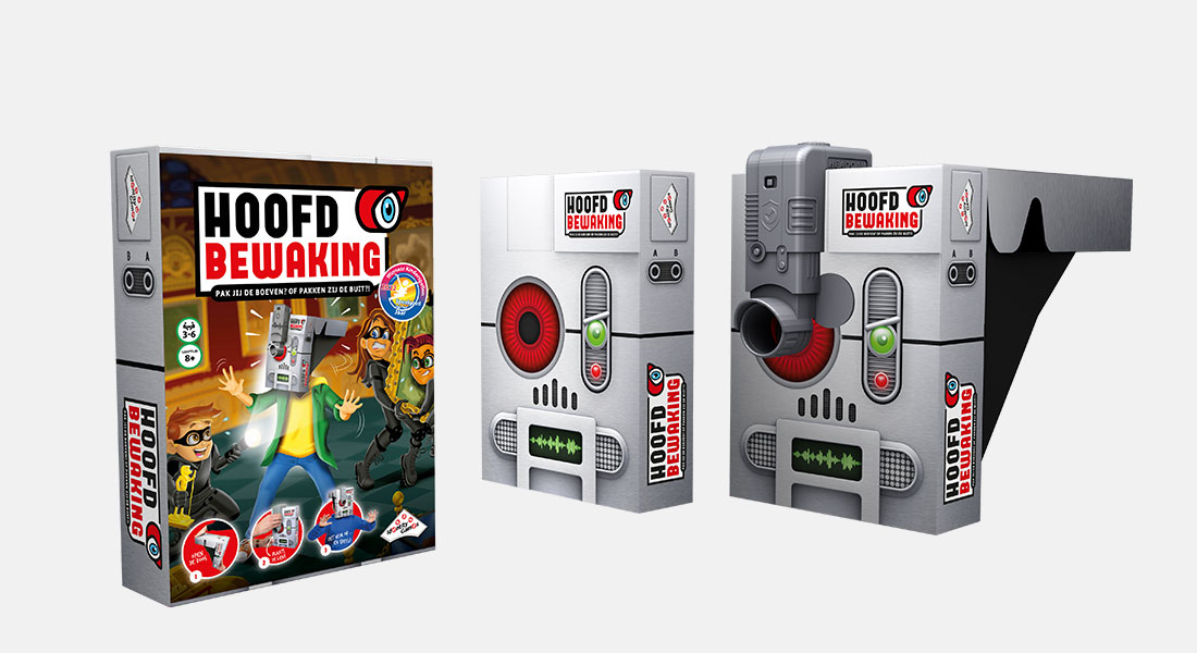 Hoofd Bewaking met spelonderdelen