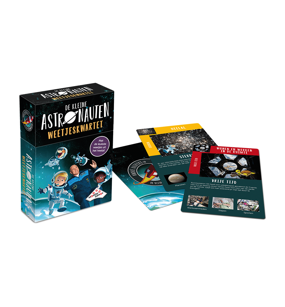 Kleine Astronauten kwartet - spelonderdelen