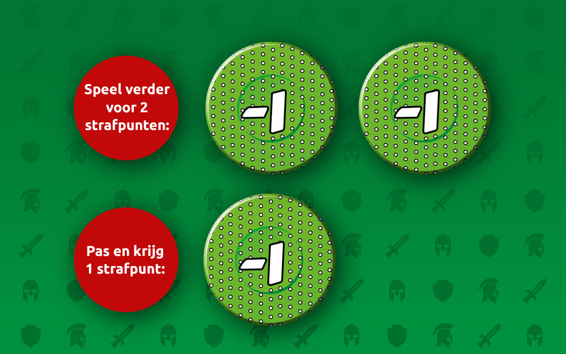 Voorbeeld strafpunten Toepen