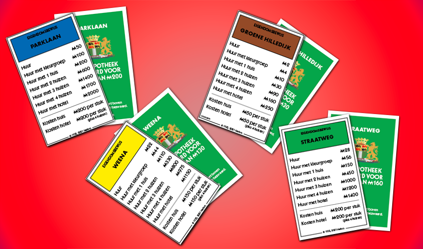 Eigendomsbewijzen Monopoly