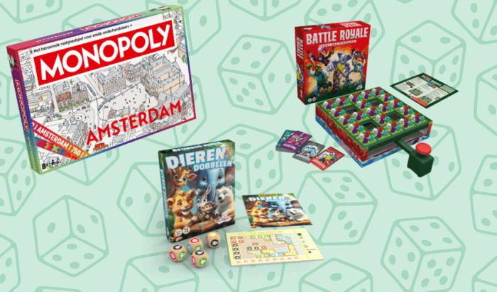 Bordspellen met dobbelstenen