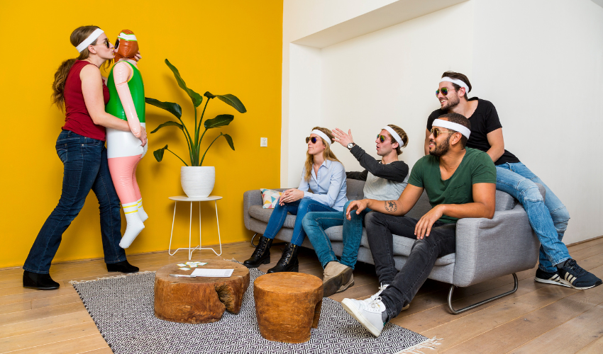 Grappige spelletjes met vrienden