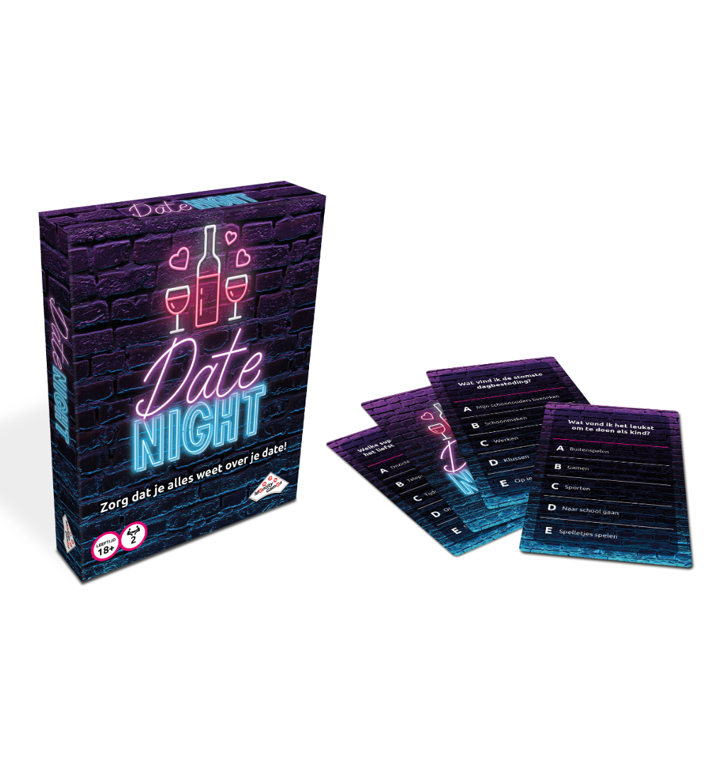 Date Night Kaartspel - spelonderdelen